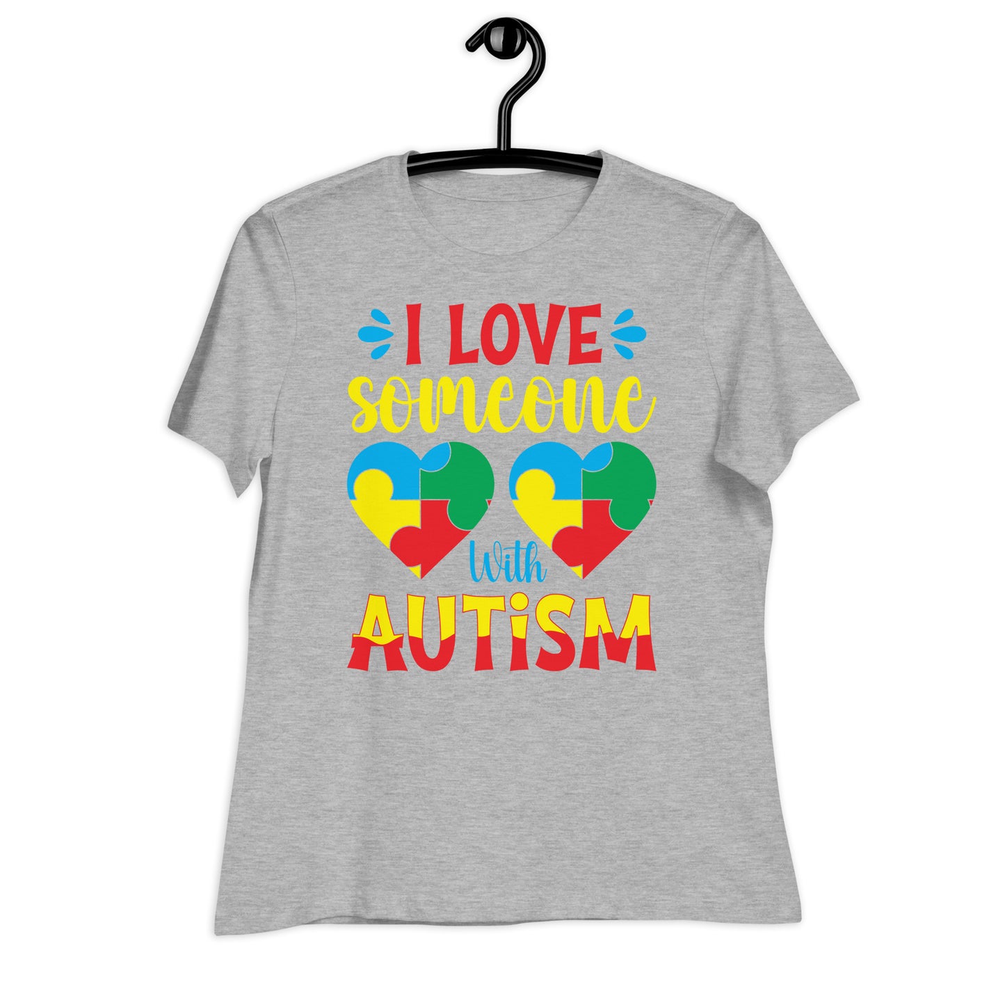 I Love Someone with Autism Bella Canvas Relaxed Women's T-Shirt