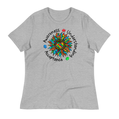 Awareness Understanding Autism Acceptance Bella Canvas Relaxed Women's T-Shirt