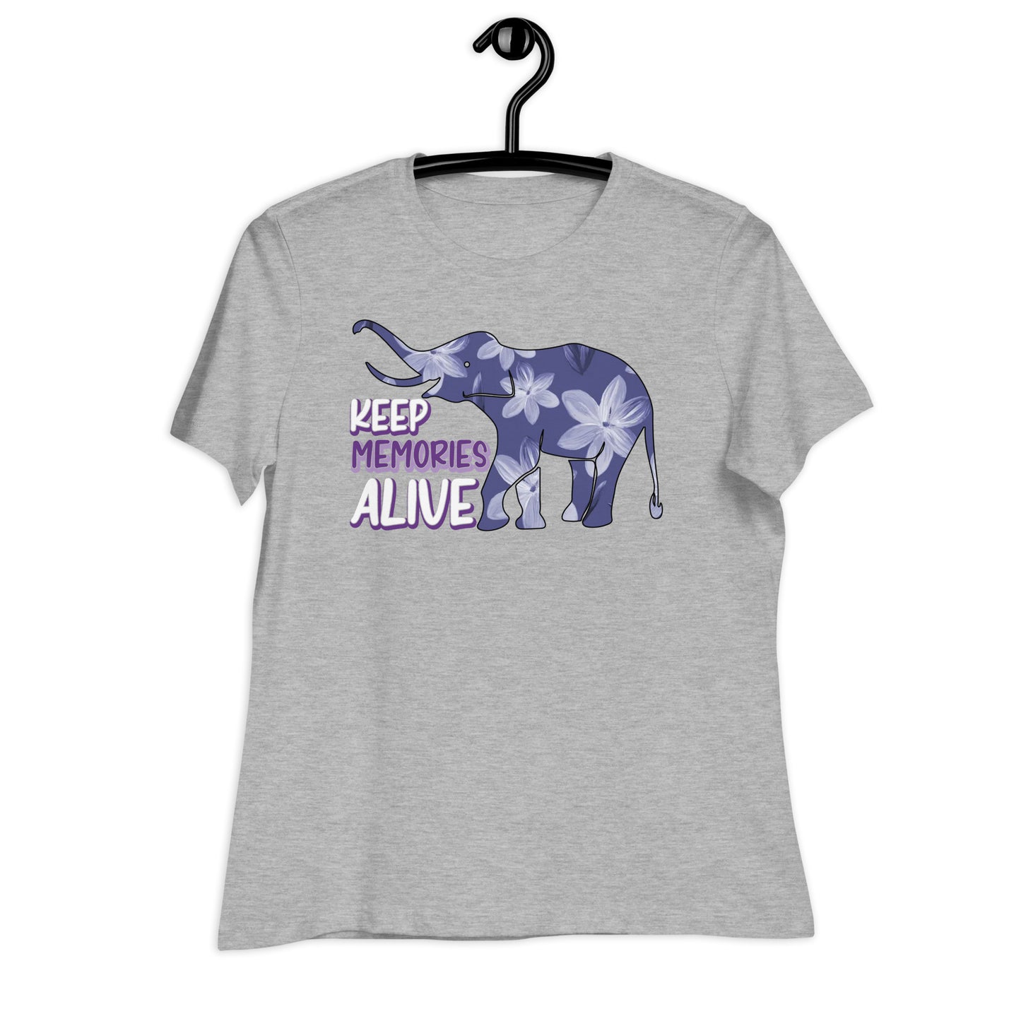 Keep Memories Alive Alzheimer's Awareness Bella Canvas Relaxed Women's T-Shirt