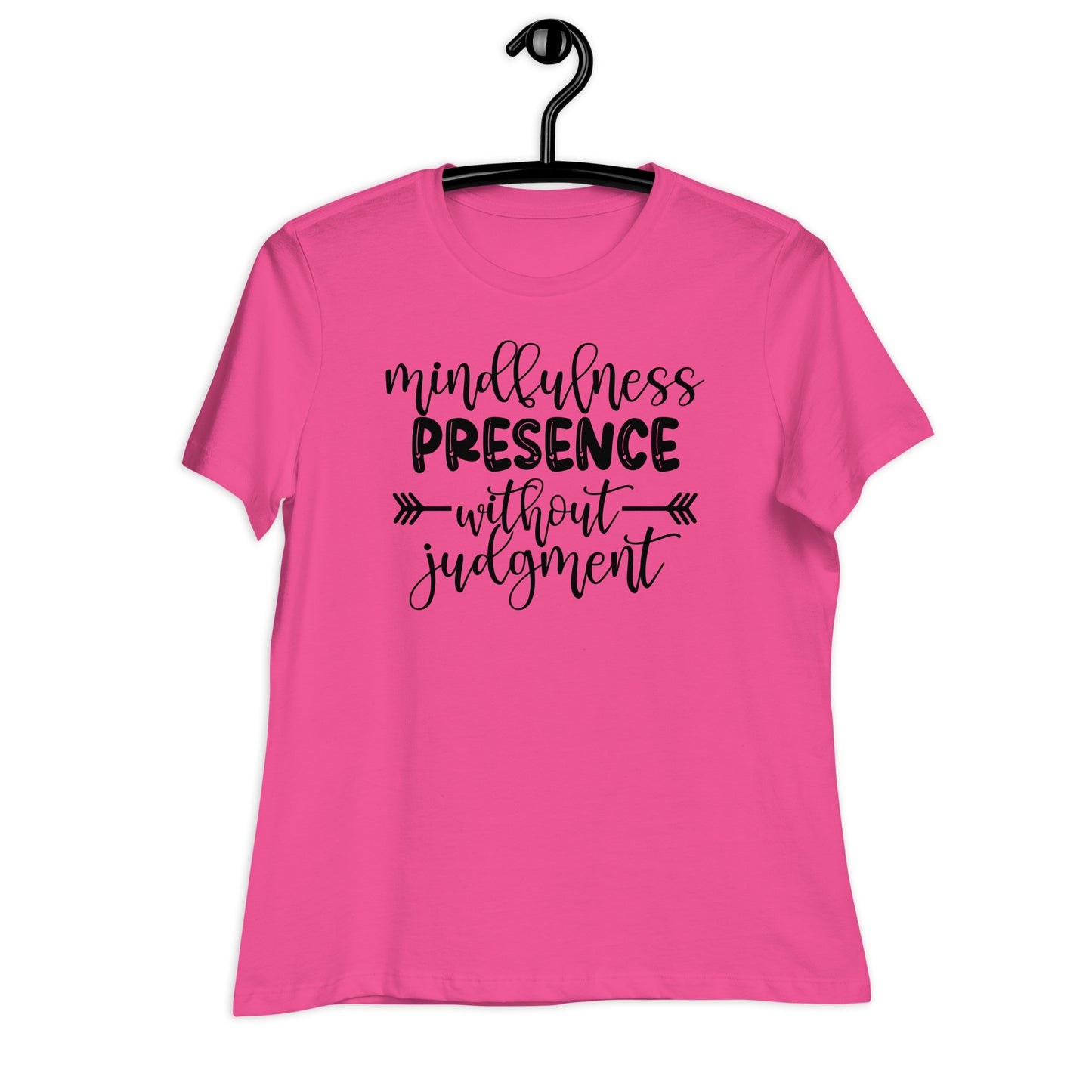 Mindfulness Presence without Judgement Bella Canvas Relaxed Women's T-Shirt