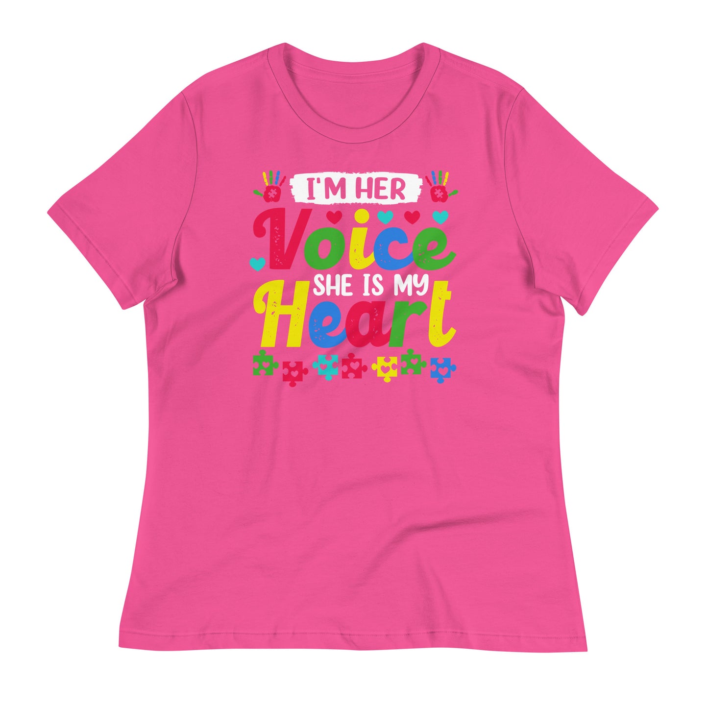 I'm Her Voice, She is My Heart Bella Canvas Relaxed Women's T-Shirt