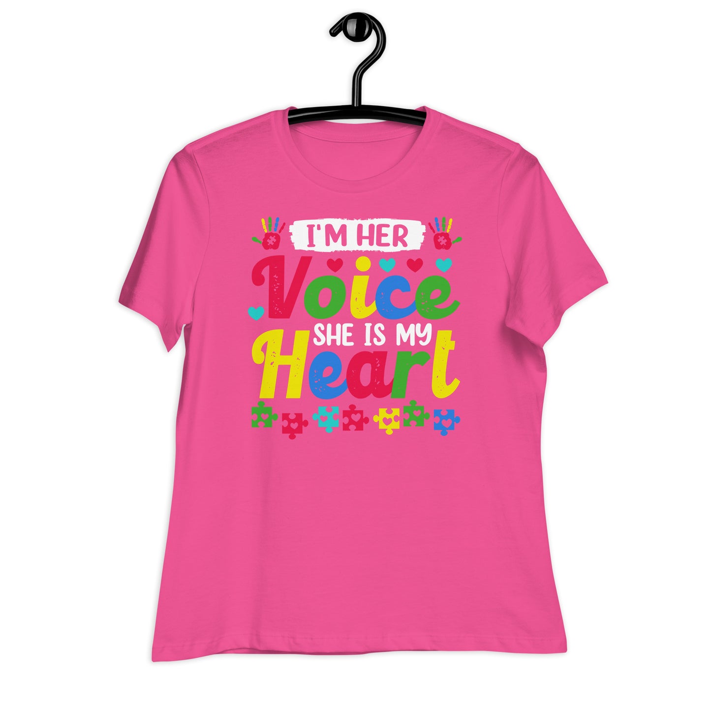 I'm Her Voice, She is My Heart Bella Canvas Relaxed Women's T-Shirt