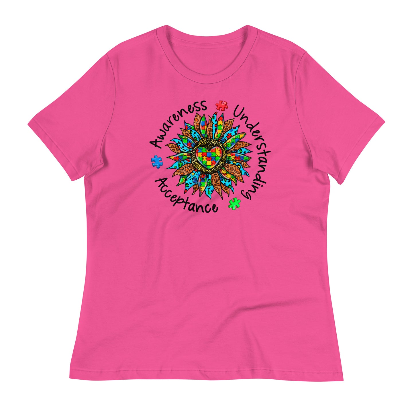 Awareness Understanding Autism Acceptance Bella Canvas Relaxed Women's T-Shirt