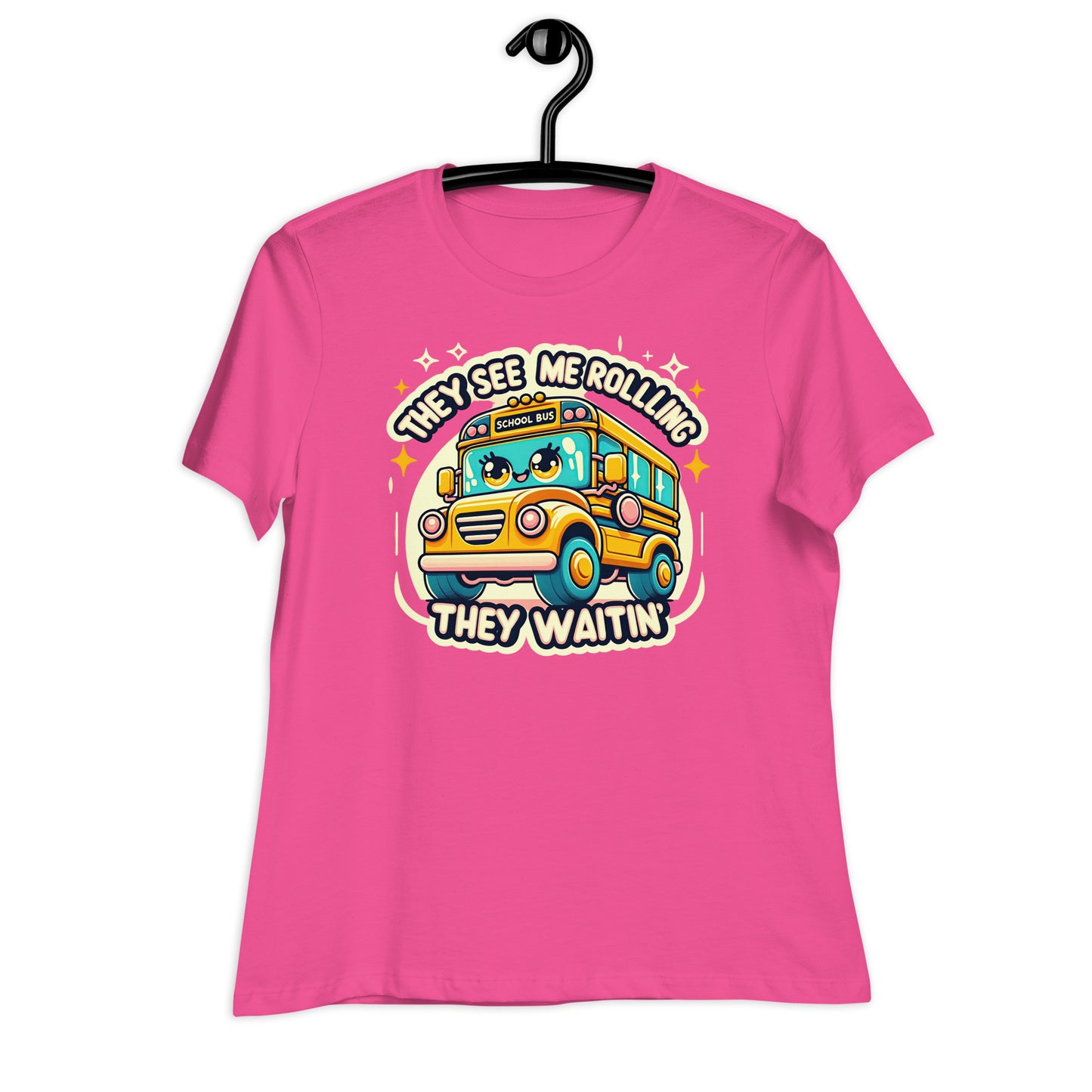 They See Me Rolling, They Waitin' Bus Driver Bella Canvas Relaxed Women's T-Shirt