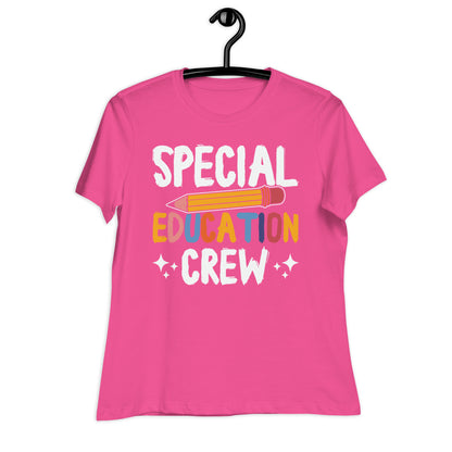 Special Education Crew Teacher Bella Canvas Relaxed Women's T-Shirt