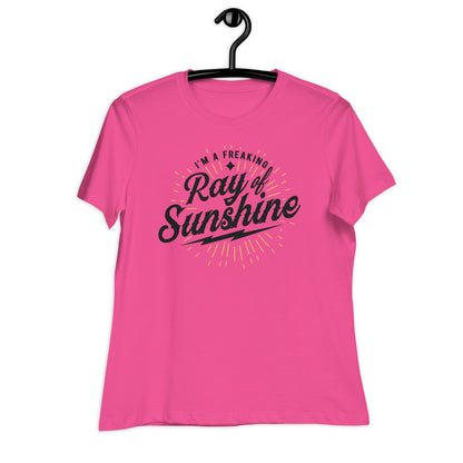 I'm a Freaking Ray of Sunshine Bella Canvas Relaxed Women's T-Shirt