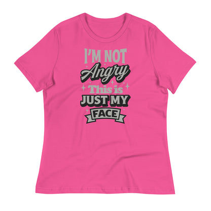 I'm Not Angry This is Just My Face Bella Canvas Relaxed Women's T-Shirt