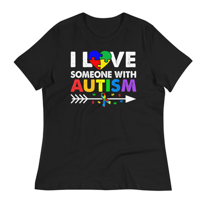 I Love Someone with Autism Bella Canvas Relaxed Women's T-Shirt