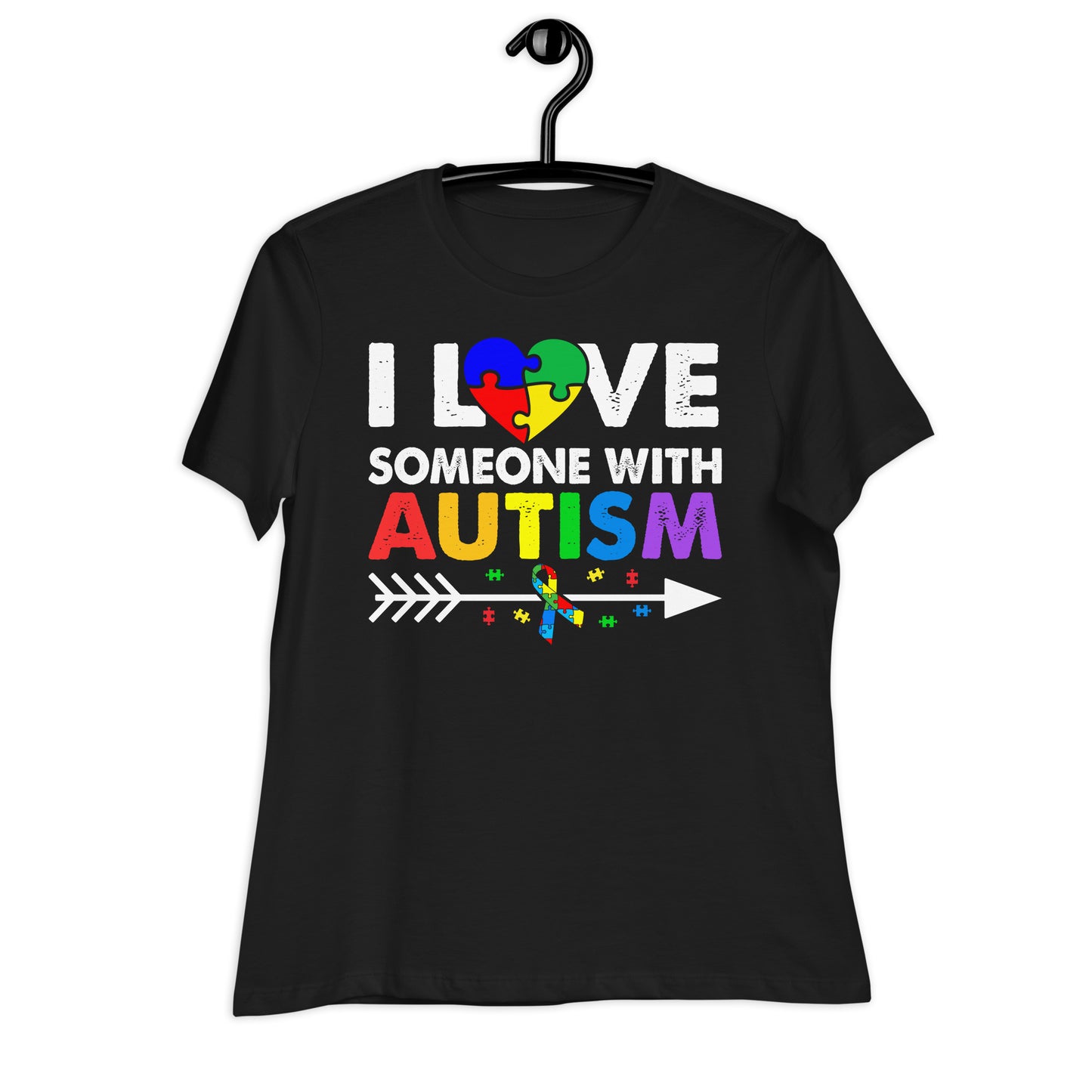 I Love Someone with Autism Bella Canvas Relaxed Women's T-Shirt