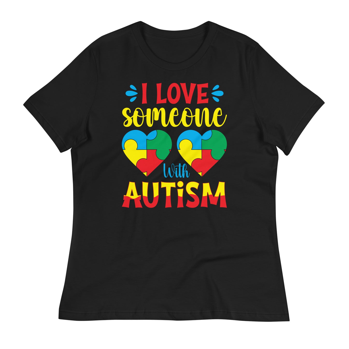 I Love Someone with Autism Bella Canvas Relaxed Women's T-Shirt