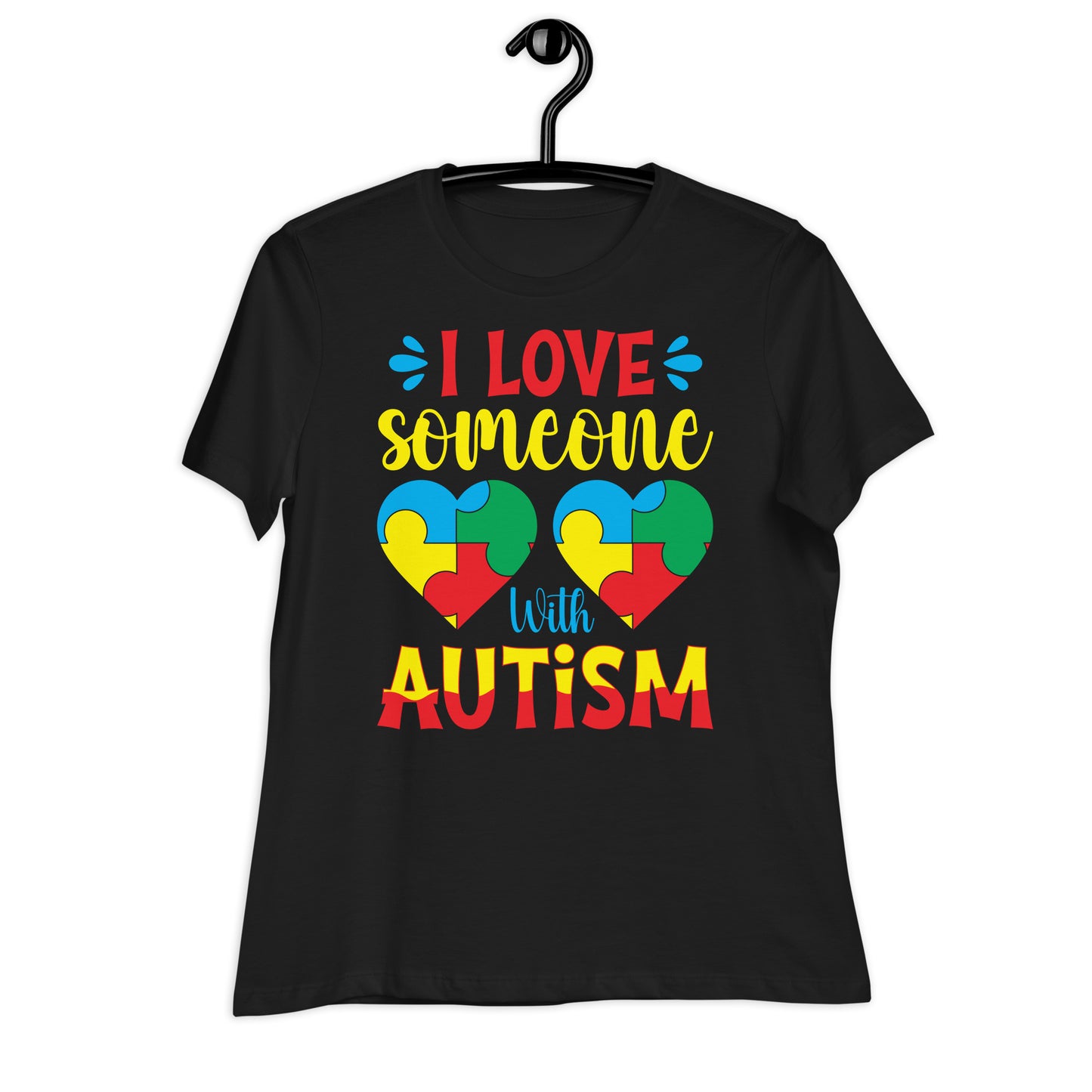 I Love Someone with Autism Bella Canvas Relaxed Women's T-Shirt