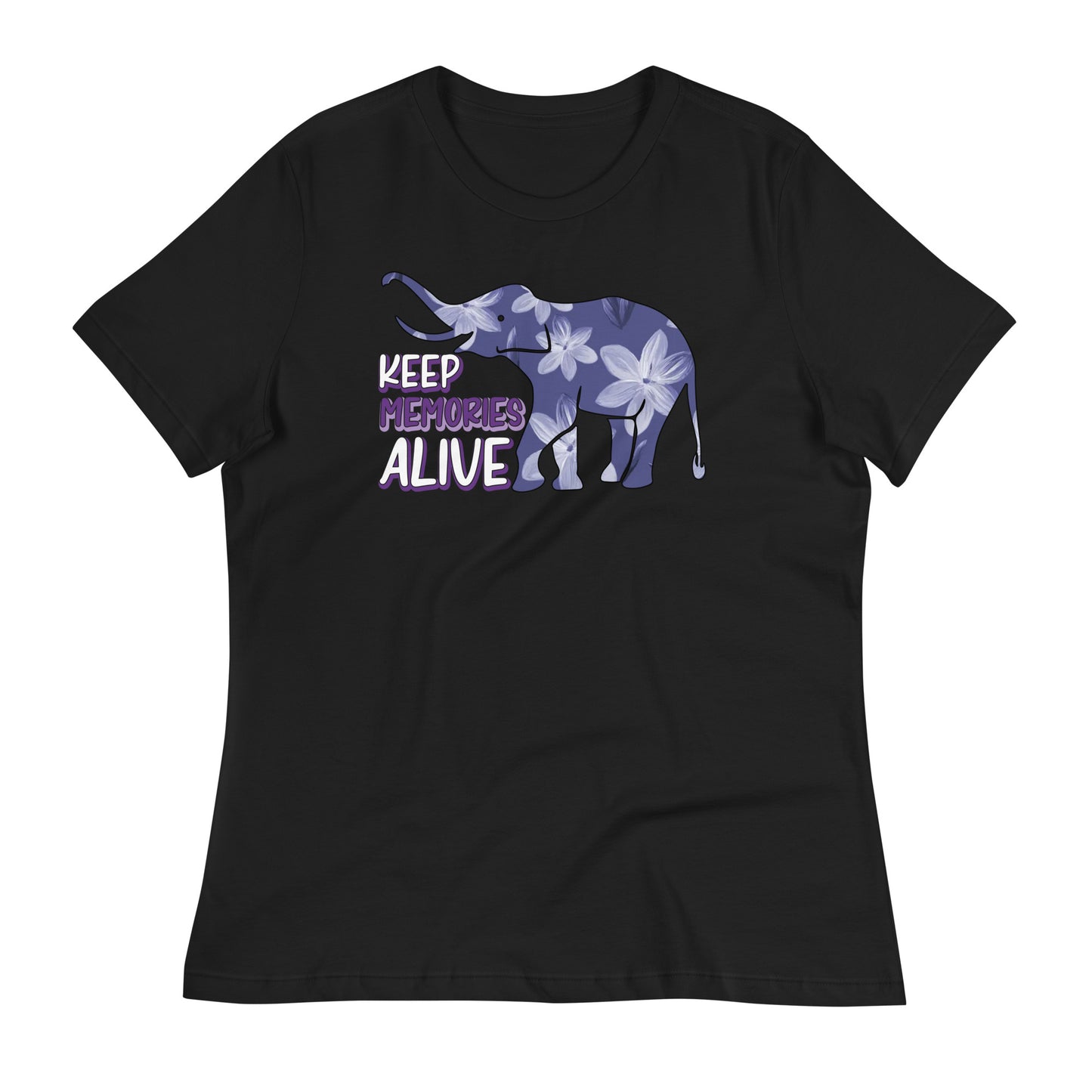 Keep Memories Alive Alzheimer's Awareness Bella Canvas Relaxed Women's T-Shirt