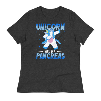 Unicorn Ate My Pancreas Diabetes Awareness Bella Canvas Relaxed Women's T-Shirt's