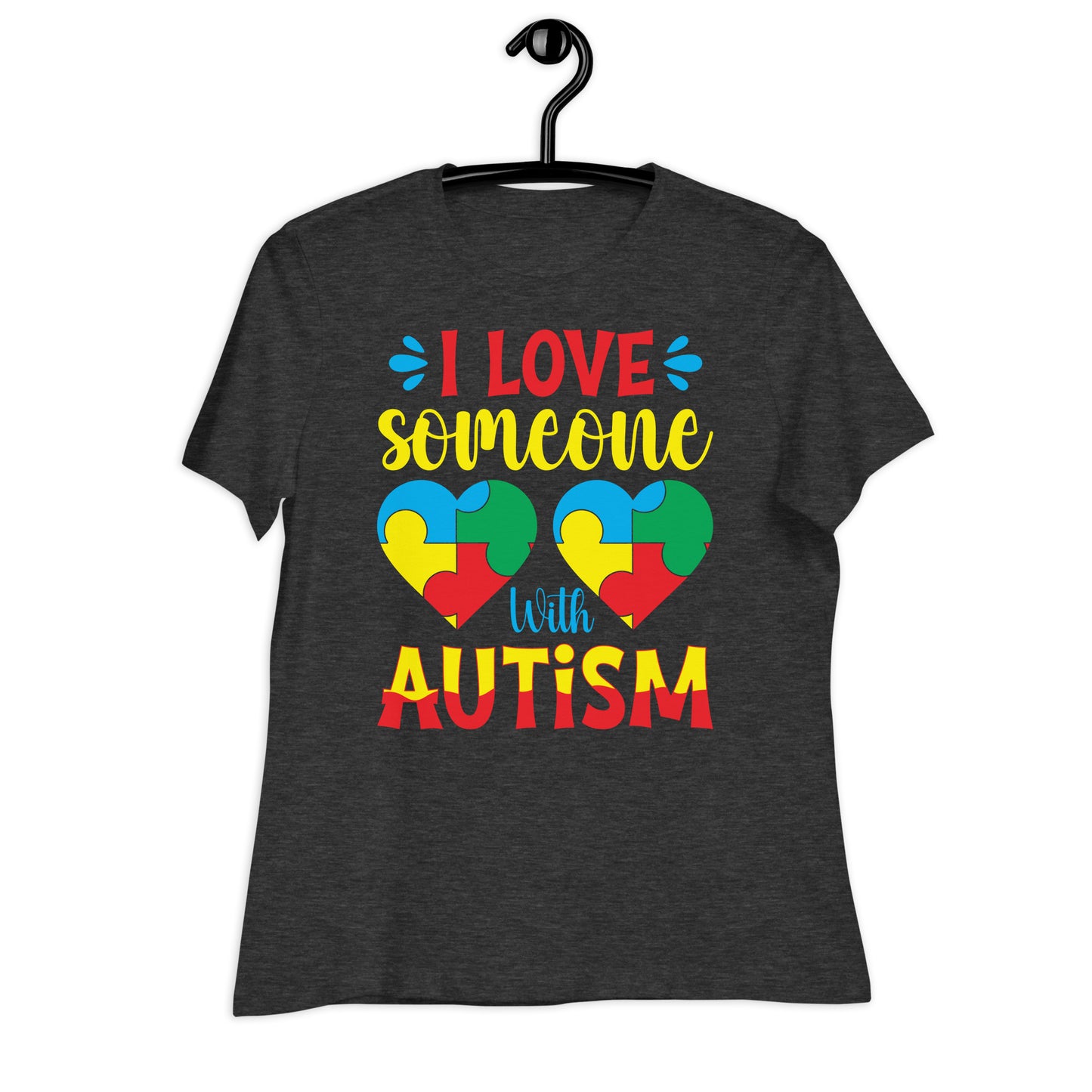 I Love Someone with Autism Bella Canvas Relaxed Women's T-Shirt