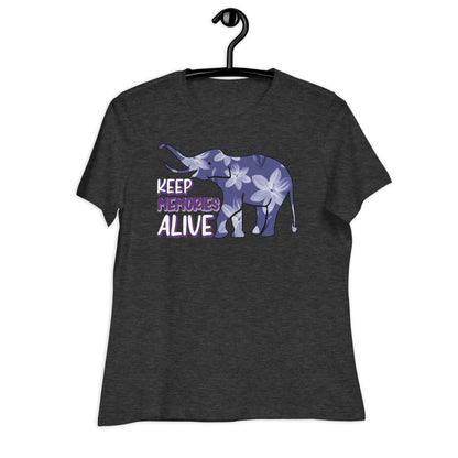 Keep Memories Alive Alzheimer's Awareness Bella Canvas Relaxed Women's T-Shirt