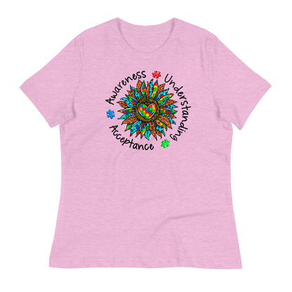 Awareness Understanding Autism Acceptance Bella Canvas Relaxed Women's T-Shirt