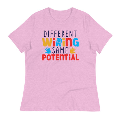 Different Wiring Same Potential Bella Canvas Relaxed Women's T-Shirt