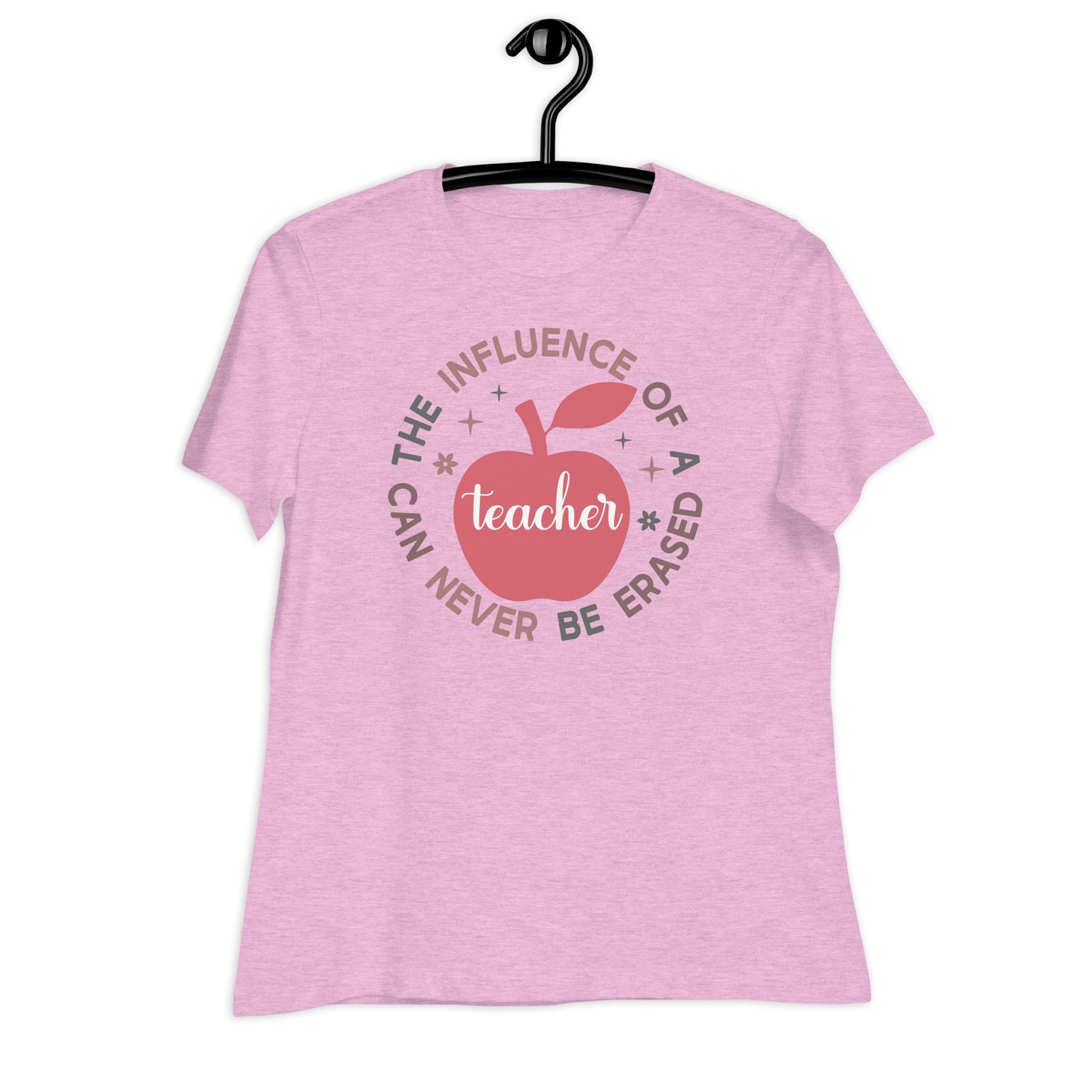 The Influence of a Teacher Can Never Be Erased Bella Canvas Relaxed Women's T-Shirt