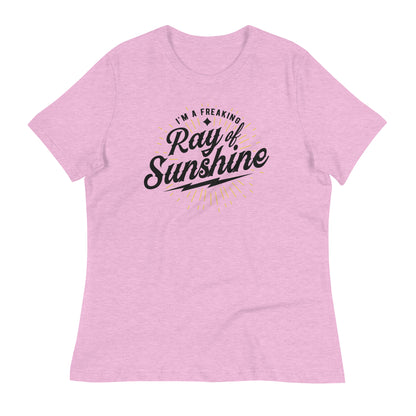 I'm a Freaking Ray of Sunshine Bella Canvas Relaxed Women's T-Shirt