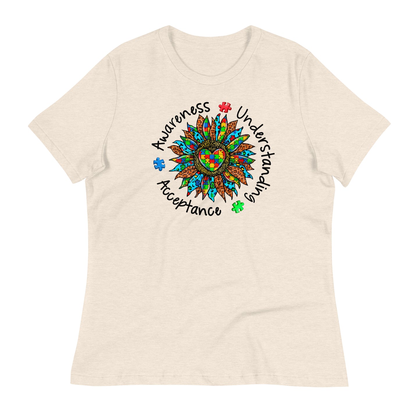 Awareness Understanding Autism Acceptance Bella Canvas Relaxed Women's T-Shirt