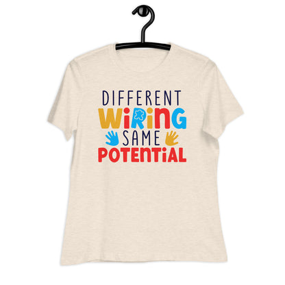Different Wiring Same Potential Bella Canvas Relaxed Women's T-Shirt