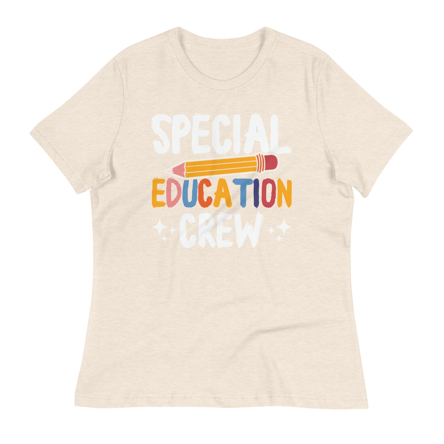 Special Education Crew Teacher Bella Canvas Relaxed Women's T-Shirt