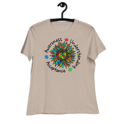 Awareness Understanding Autism Acceptance Bella Canvas Relaxed Women's T-Shirt