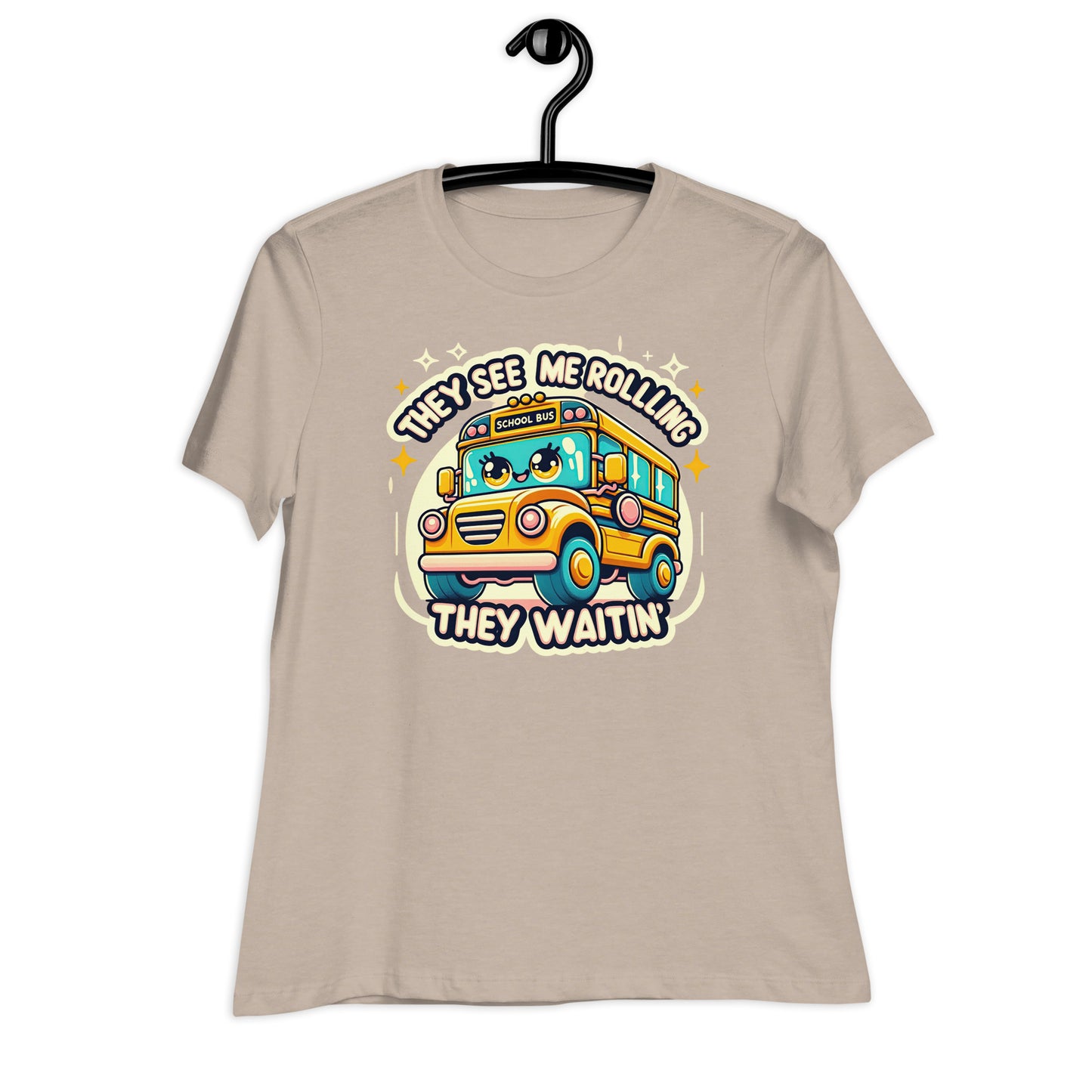 They See Me Rolling, They Waitin' Bus Driver Bella Canvas Relaxed Women's T-Shirt