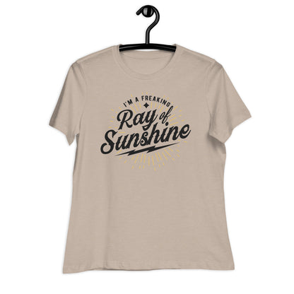 I'm a Freaking Ray of Sunshine Bella Canvas Relaxed Women's T-Shirt