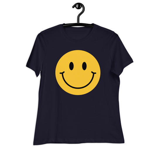 Smiley Face Bella Canvas Relaxed Women's T-Shirt