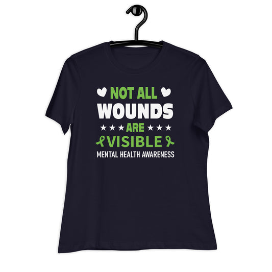Not All Wounds are Visible Bella Canvas Relaxed Women's T-Shirt