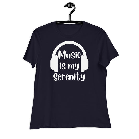 Music is My Serenity Bella Canvas Relaxed Women's T-Shirt