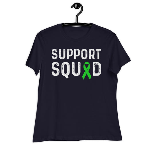 Support Squad Kidney Disease Awareness Bella Canvas Relaxed Women's T-Shirt