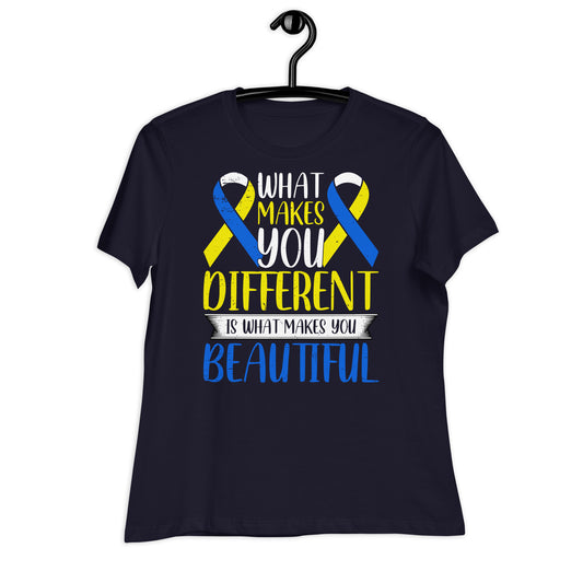 What Makes You Different is What Makes You Beautiful Bella Canvas Relaxed Women's T-Shirt