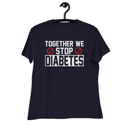 Together We Stop Diabetes Bella Canvas Relaxed Women's T-Shirt