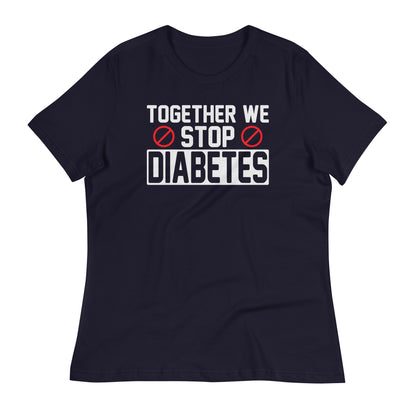 Together We Stop Diabetes Bella Canvas Relaxed Women's T-Shirt