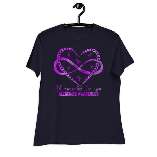 I'll Remember For You Alzheimer's Awareness Bella Canvas Relaxed Women's T-Shirt