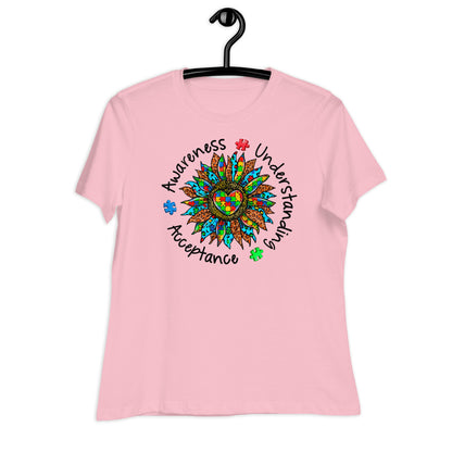 Awareness Understanding Autism Acceptance Bella Canvas Relaxed Women's T-Shirt