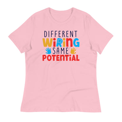 Different Wiring Same Potential Bella Canvas Relaxed Women's T-Shirt