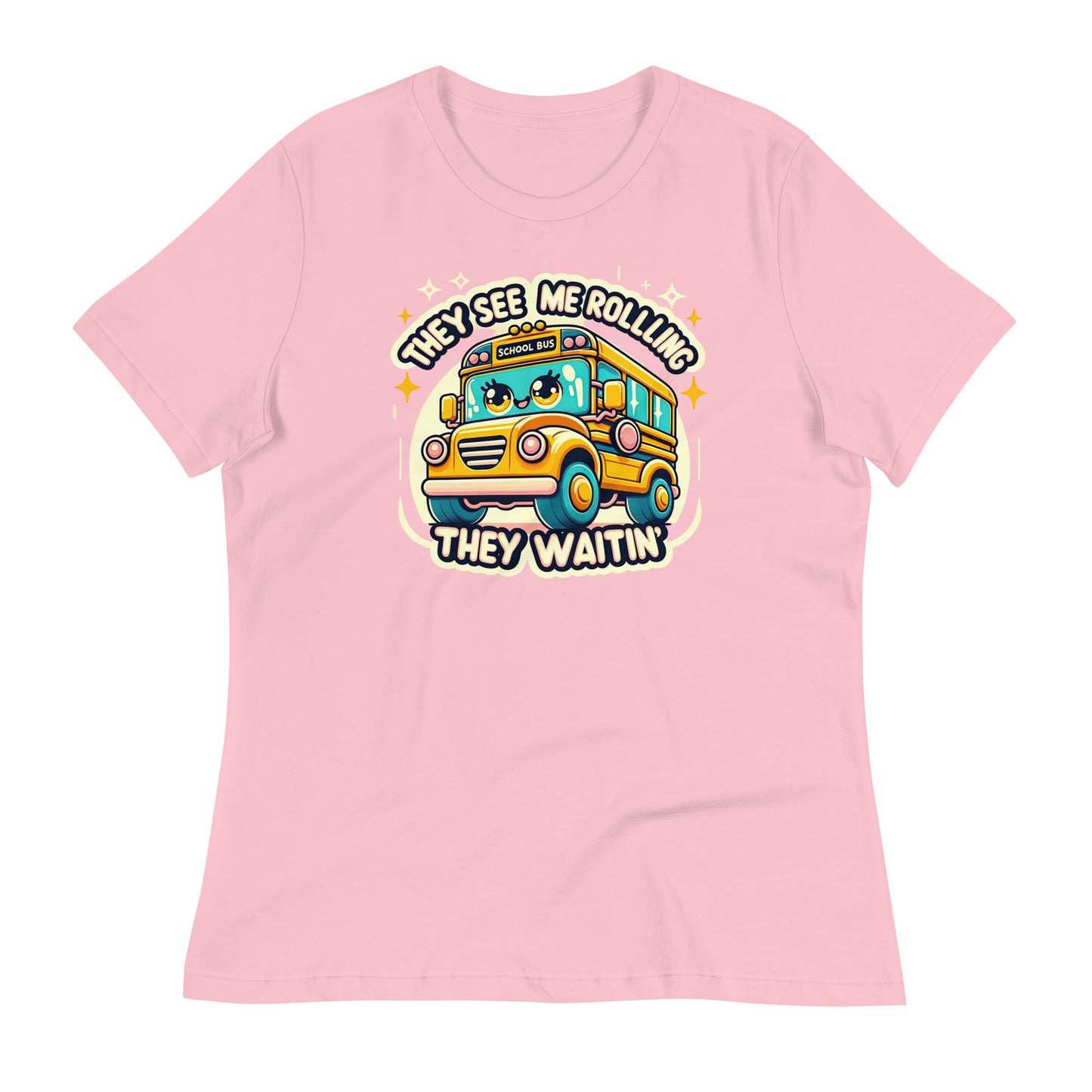They See Me Rolling, They Waitin' Bus Driver Bella Canvas Relaxed Women's T-Shirt