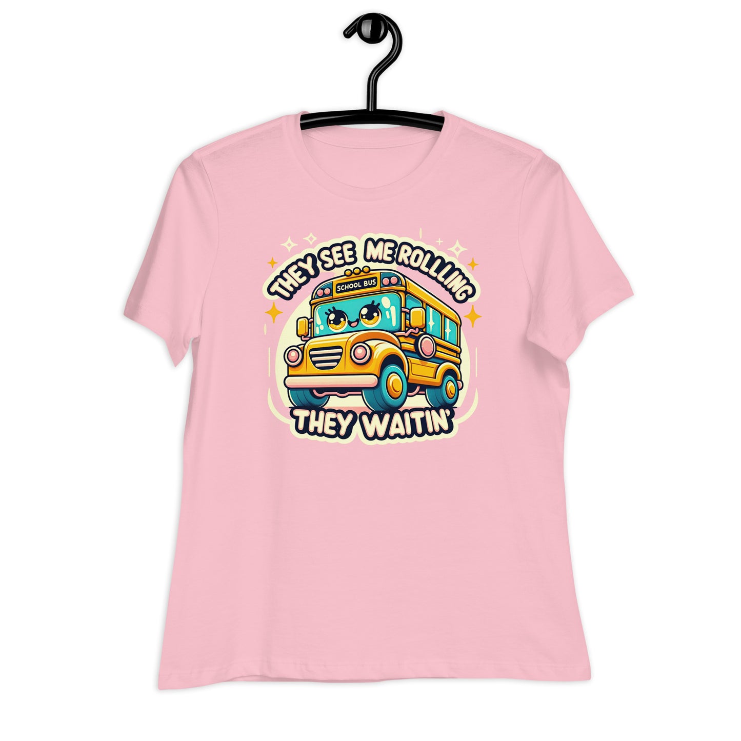 They See Me Rolling, They Waitin' Bus Driver Bella Canvas Relaxed Women's T-Shirt