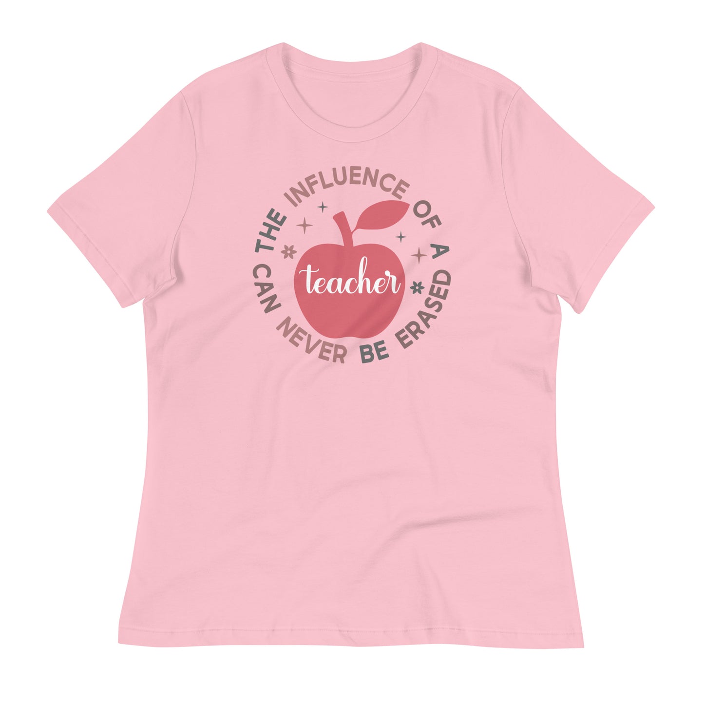 The Influence of a Teacher Can Never Be Erased Bella Canvas Relaxed Women's T-Shirt