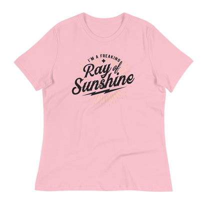 I'm a Freaking Ray of Sunshine Bella Canvas Relaxed Women's T-Shirt