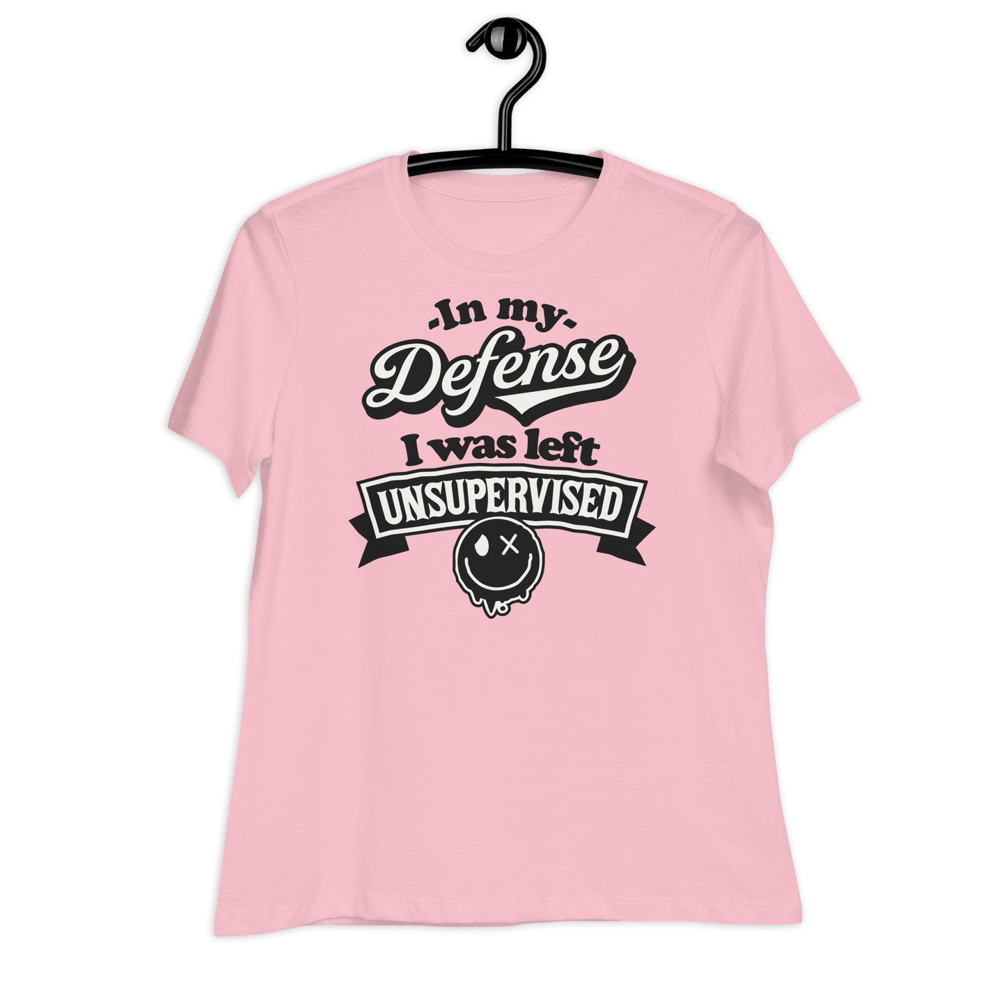 In My Defense I Was Left Unsupervised Bella Canvas Relaxed Women's T-Shirt