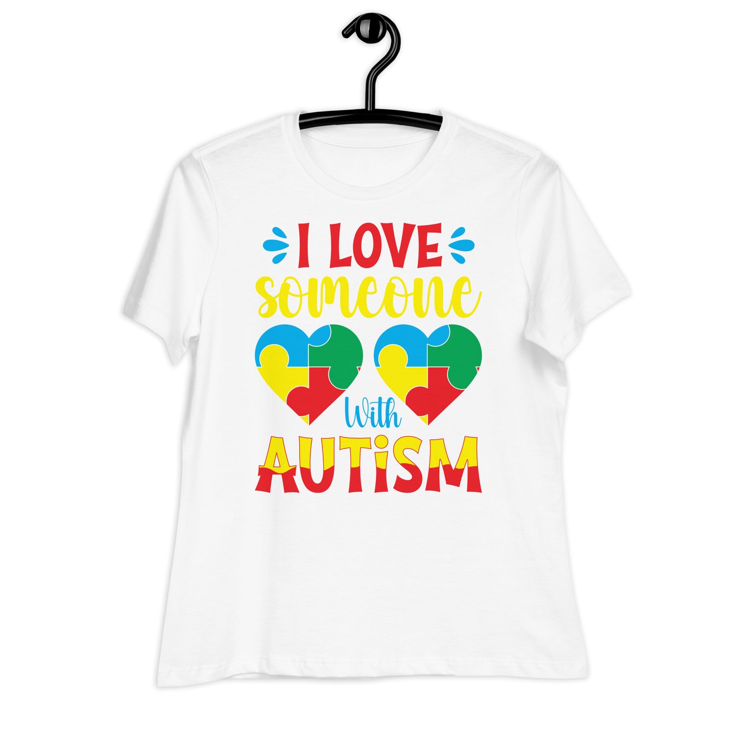 I Love Someone with Autism Bella Canvas Relaxed Women's T-Shirt