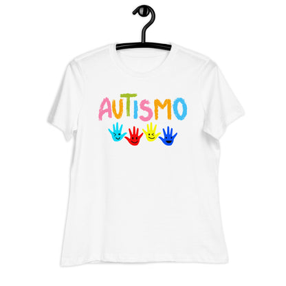 Autismo Autism Acceptance Bella Canvas Relaxed Women's T-Shirt