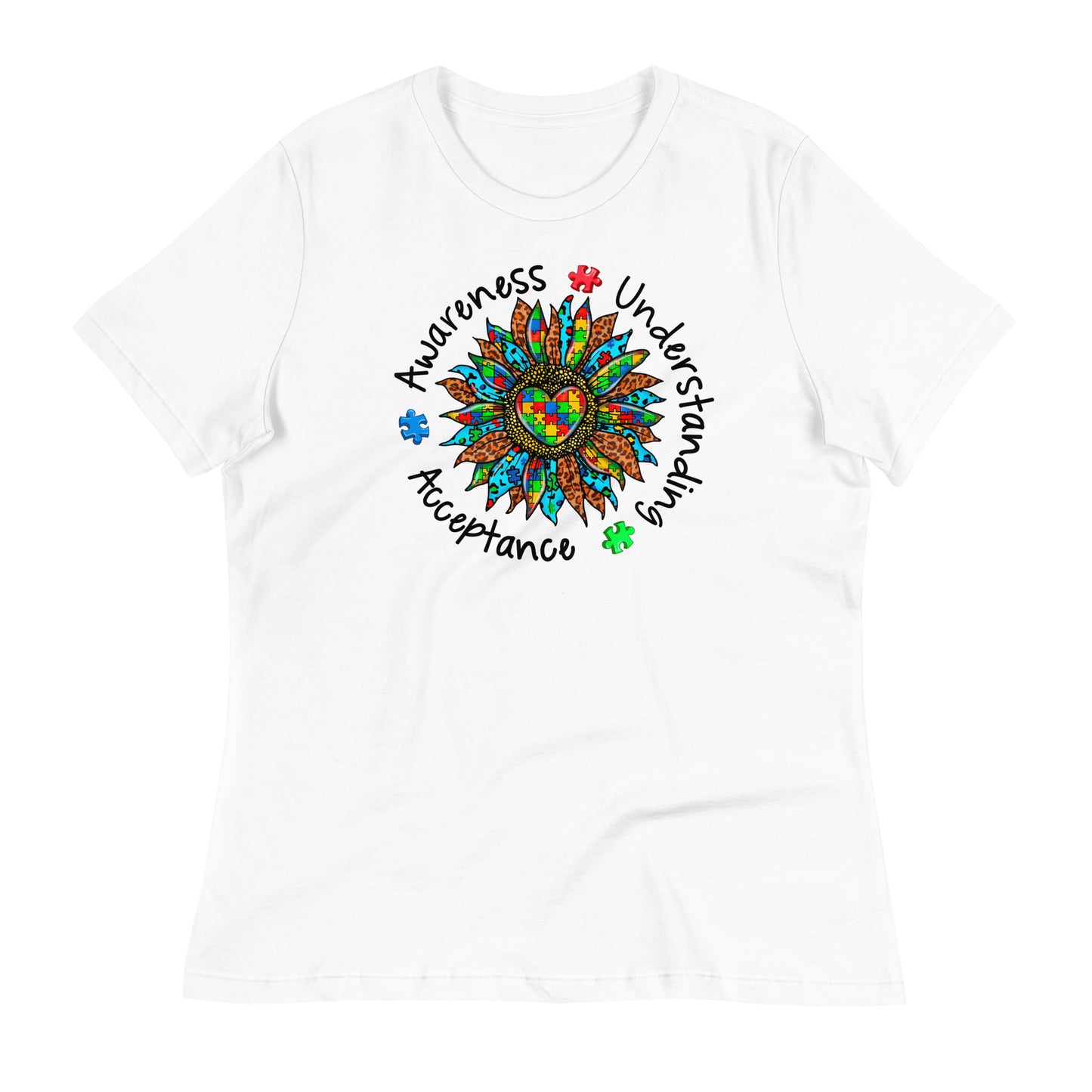 Awareness Understanding Autism Acceptance Bella Canvas Relaxed Women's T-Shirt