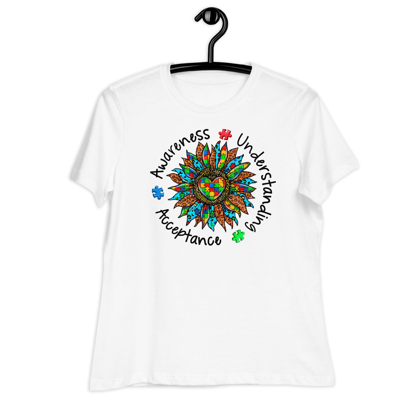 Awareness Understanding Autism Acceptance Bella Canvas Relaxed Women's T-Shirt