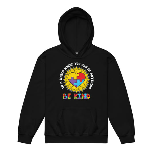 Be Kind Autism Acceptance Quality Classic Gildan Youth Hoodie