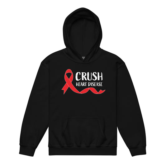 Crush Heart Disease Awareness Classic Gildan Youth Hoodie